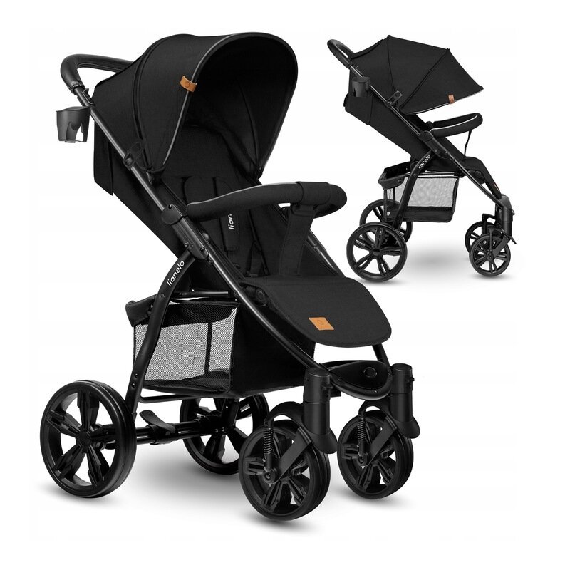 Lionelo - Carucior sport Annet Plus, De la nastere, Cu accesorii, 0- 22 Kg, Negru image 1