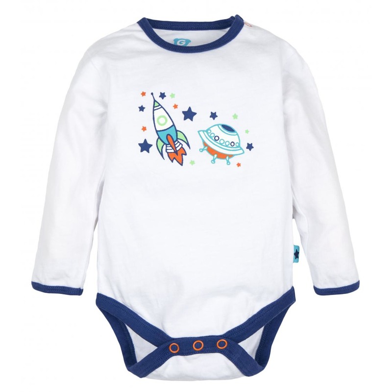 Gmini Body cu maneca lunga Racheta 50 cm 0-1 luni