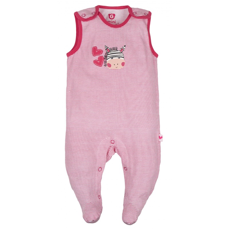 Gmini Salopeta cu maneca scurta Zebra 68 cm 4-6 luni
