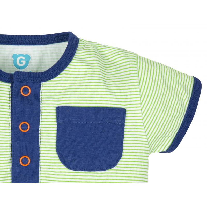 Gmini Body cu maneca si pantaloni scurti 68 cm 4-6 luni image 2