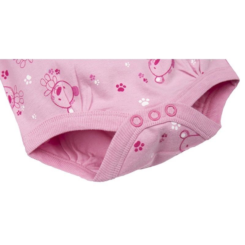 Gmini Body cu maneca lunga si Ursuleti Roz 80 image 1