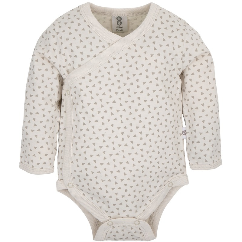 Gmini Body cu maneca lunga Basic Extra- Triangles Beige 56
