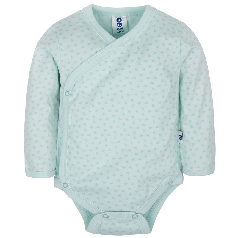 Gmini Body cu maneca lunga Basic Extra- Triangles Mint 56