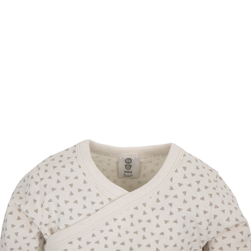 Gmini Body cu maneca lunga Basic Extra- Triangles Beige 56 image 2
