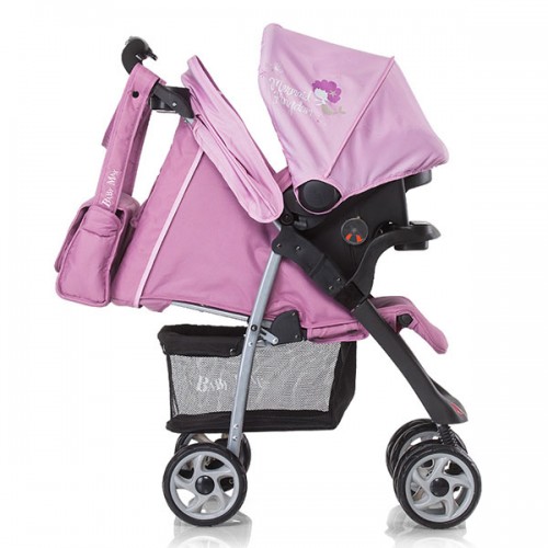 Carucior Baby Max Nicole 2 in 1 cu scaun auto mermaids