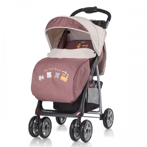 Carucior Baby Max Nicole 2 in 1 cu scaun auto brown image 1