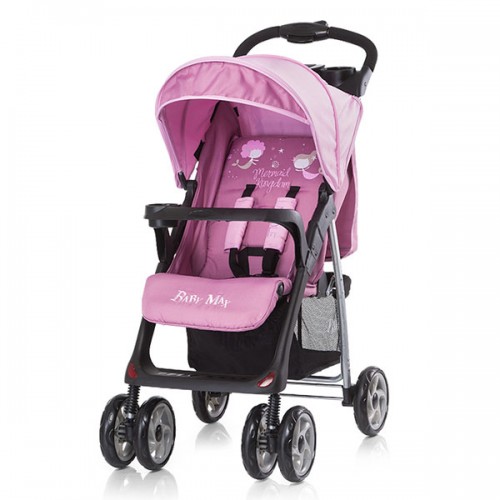 Carucior Baby Max Nicole 2 in 1 cu scaun auto mermaids image 1