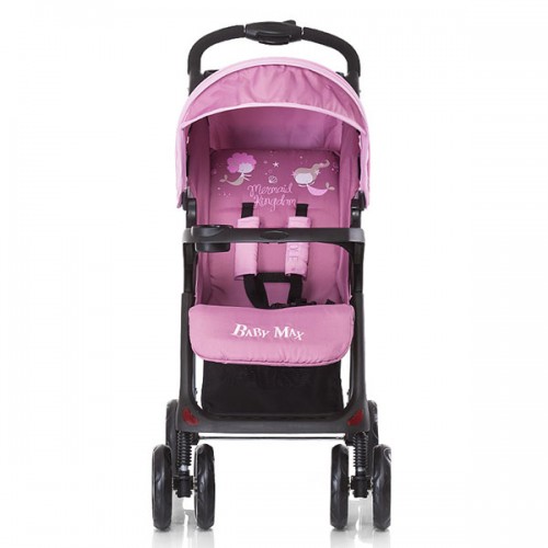 Carucior Baby Max Nicole 2 in 1 cu scaun auto mermaids image 2