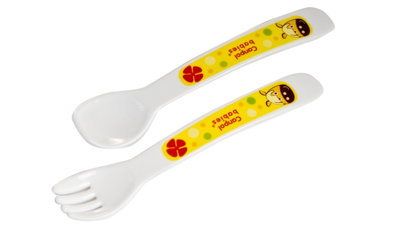 Set tacamuri plastic ( lingurita + furculita ) 4/414