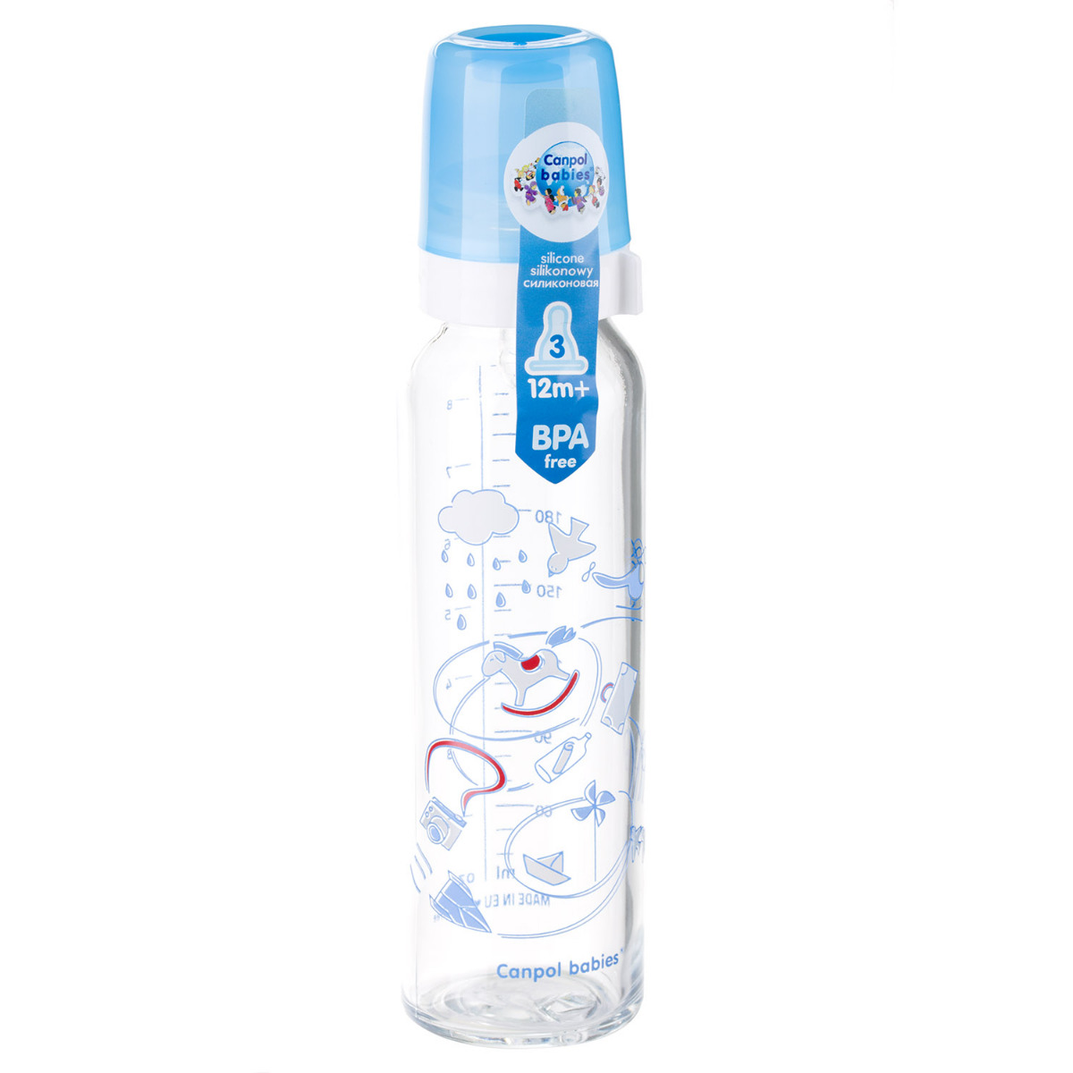 Biberon sticla 240 ml cu desen 42/201 image 2