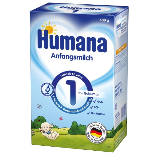 Lapte praf Humana 1 de la nastere 600 g