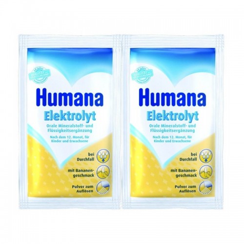 Humana Elektrolyt banane de la 1 an folie cu 2 plicuri * 6,25 g