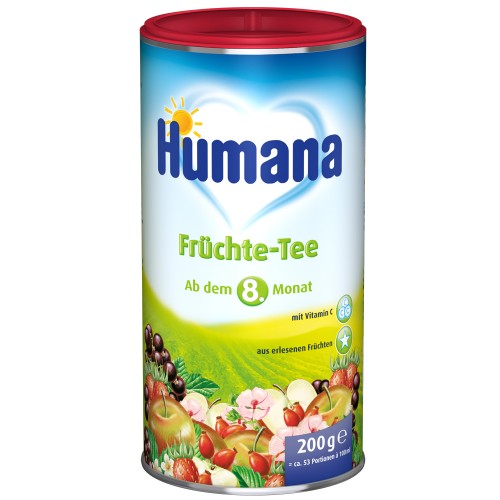 Ceai Humana cu gust de fructe de la 8 luni 200 g