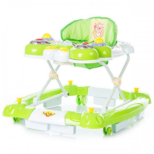 Premergator cu balansoar Chipolino Daisy green