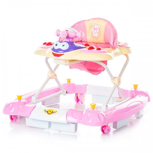 Premergator cu balansoar Chipolino Teddy pink