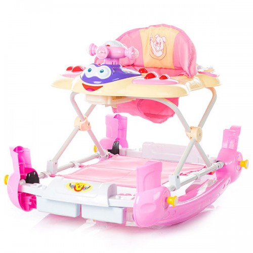 Premergator cu balansoar Chipolino Teddy pink image 1