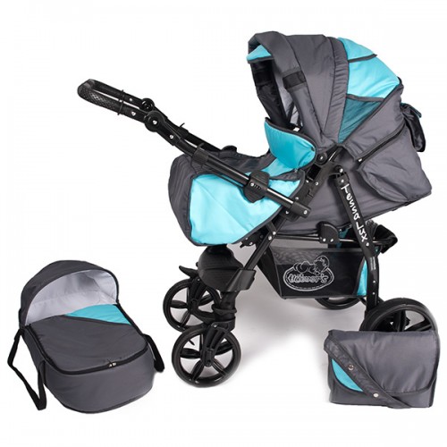 Carucior Hubners Tessa Lux 2 in 1 turcoaz