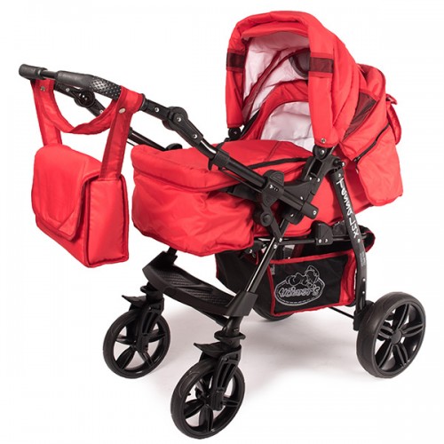 Carucior Hubners Tessa Lux 3 in 1 rosu image 3