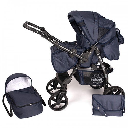 Carucior Hubners Tessa Lux 2 in 1 albastru