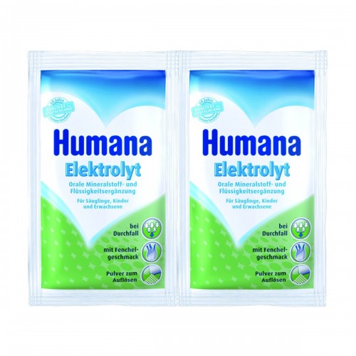 Humana Elektrolyt fenicul de la 1 an folie cu 2 plicuri * 6,25 g