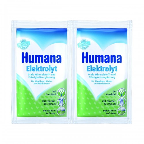 Humana Elektrolyt fenicul de la 1 an folie cu 2 plicuri * 6,25 g