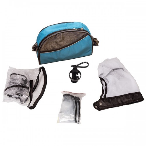 Carucior Hubners Dalia Lux 3 in 1 albastru gri image 1