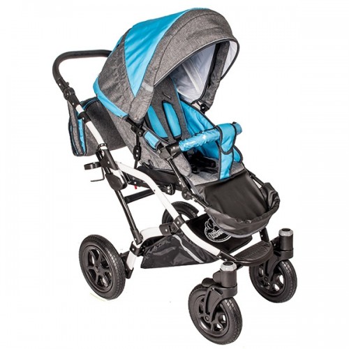 Carucior Hubners Dalia Lux 3 in 1 albastru gri image 5