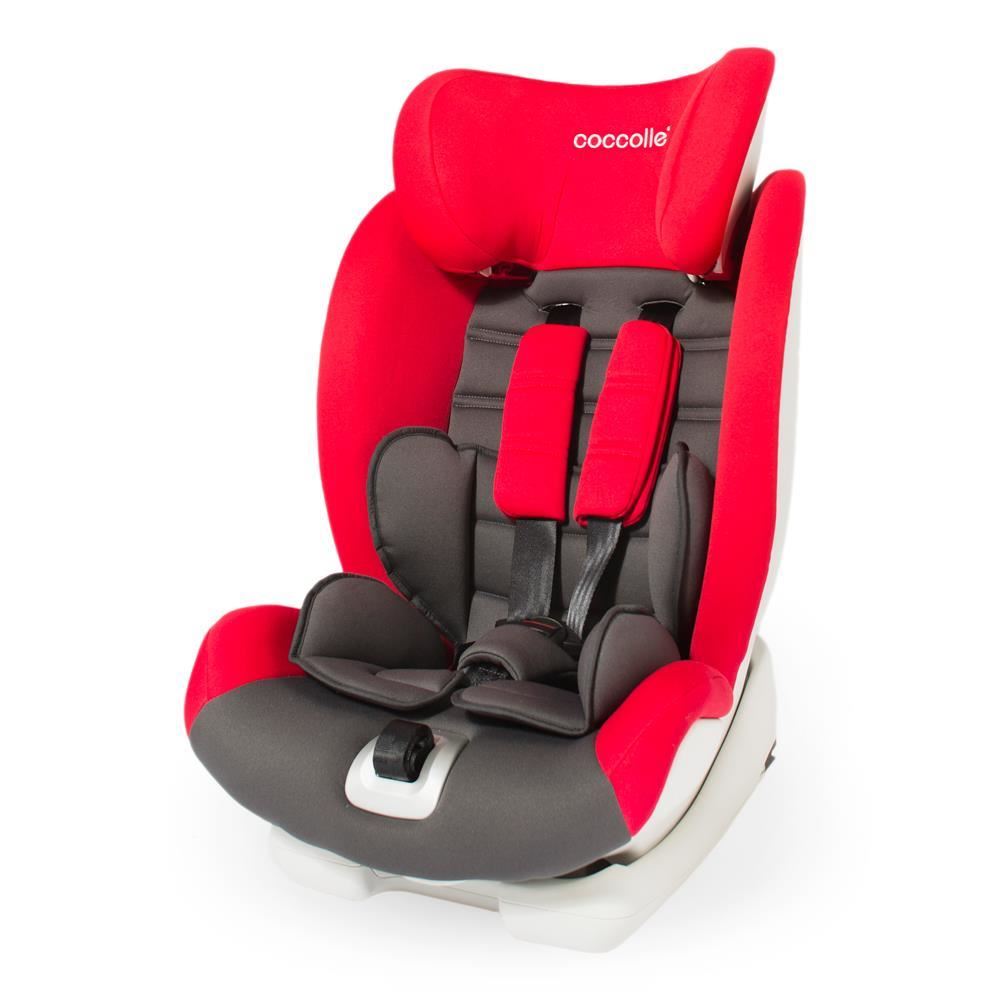 Scaun auto cu Isofix grupa 9-36 kg COCCOLLE Vela-Fix rosu