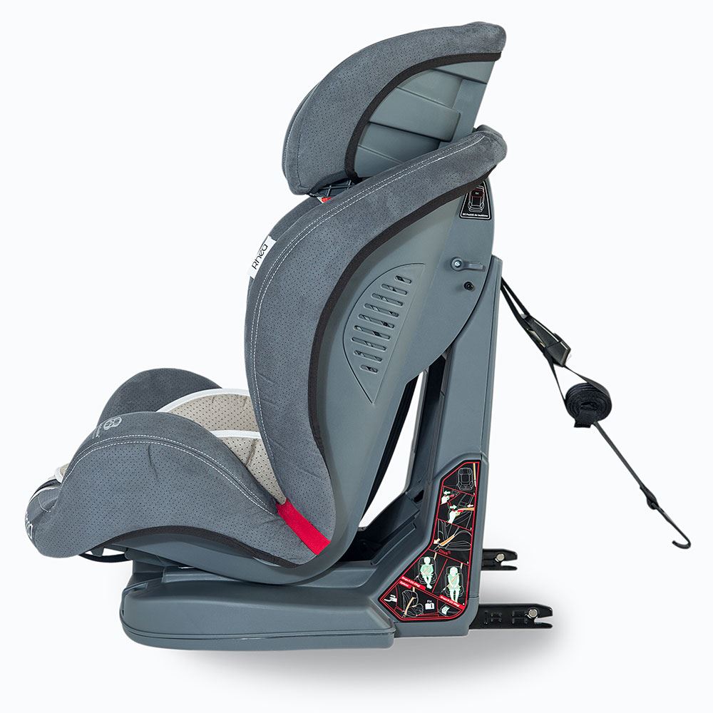 Scaun auto cu Isofix grupa 9-36 kg Coccolle Rhea rosu image 7