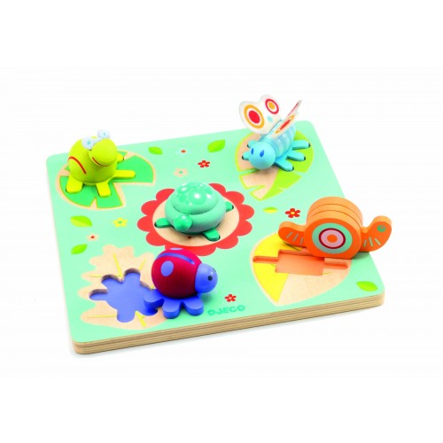 Puzzle Djeco relief Lilo Ţestoasa şi prietenii