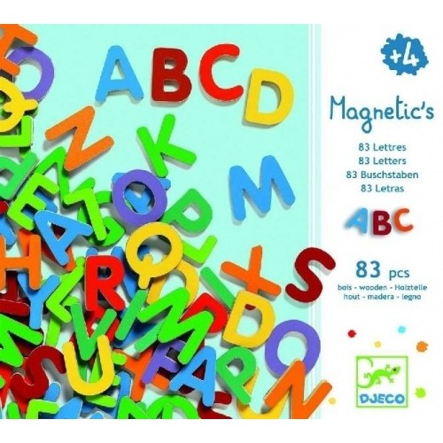 83 Litere magnetice pentru copii- Djeco image 2