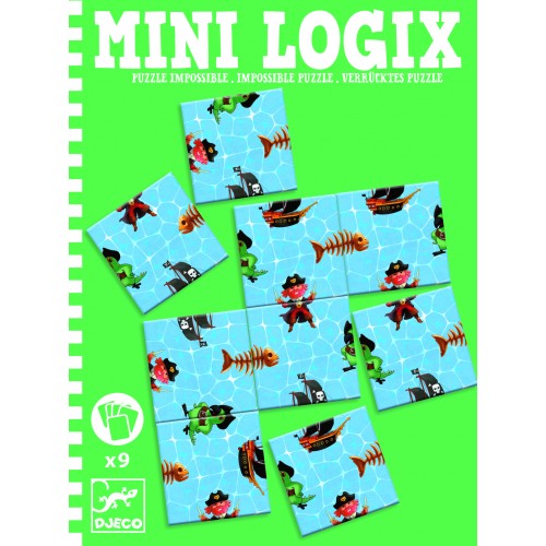 Mini logix Djeco puzzle imposibil pirati