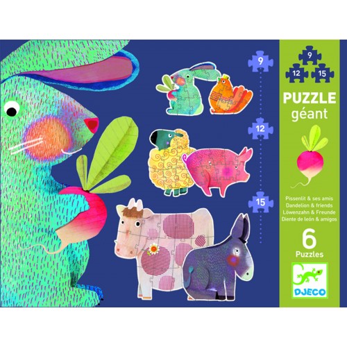 Puzzle gigant Djeco animale domestice