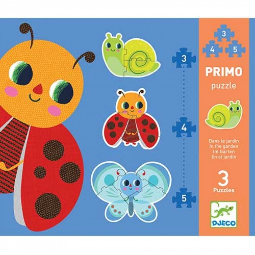 Set Puzzle-uri evolutive Djeco În grădină