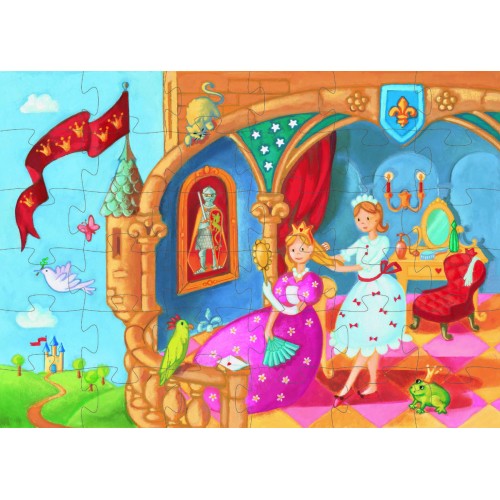 Puzzle Djeco - Prinţesa şi broasca image 1
