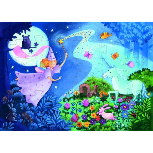 Puzzle Djeco Zâna și unicornul image 1