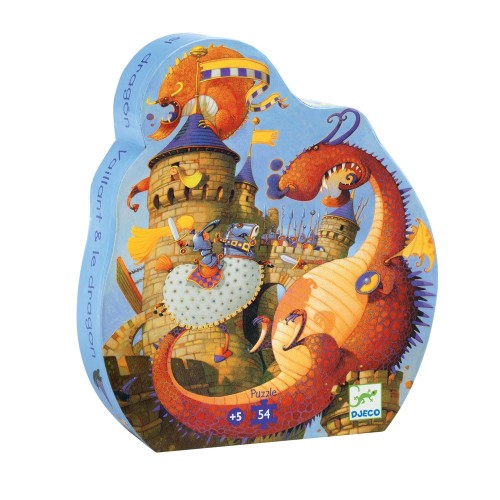 Puzzle Djeco Cavalerul si Dragonul