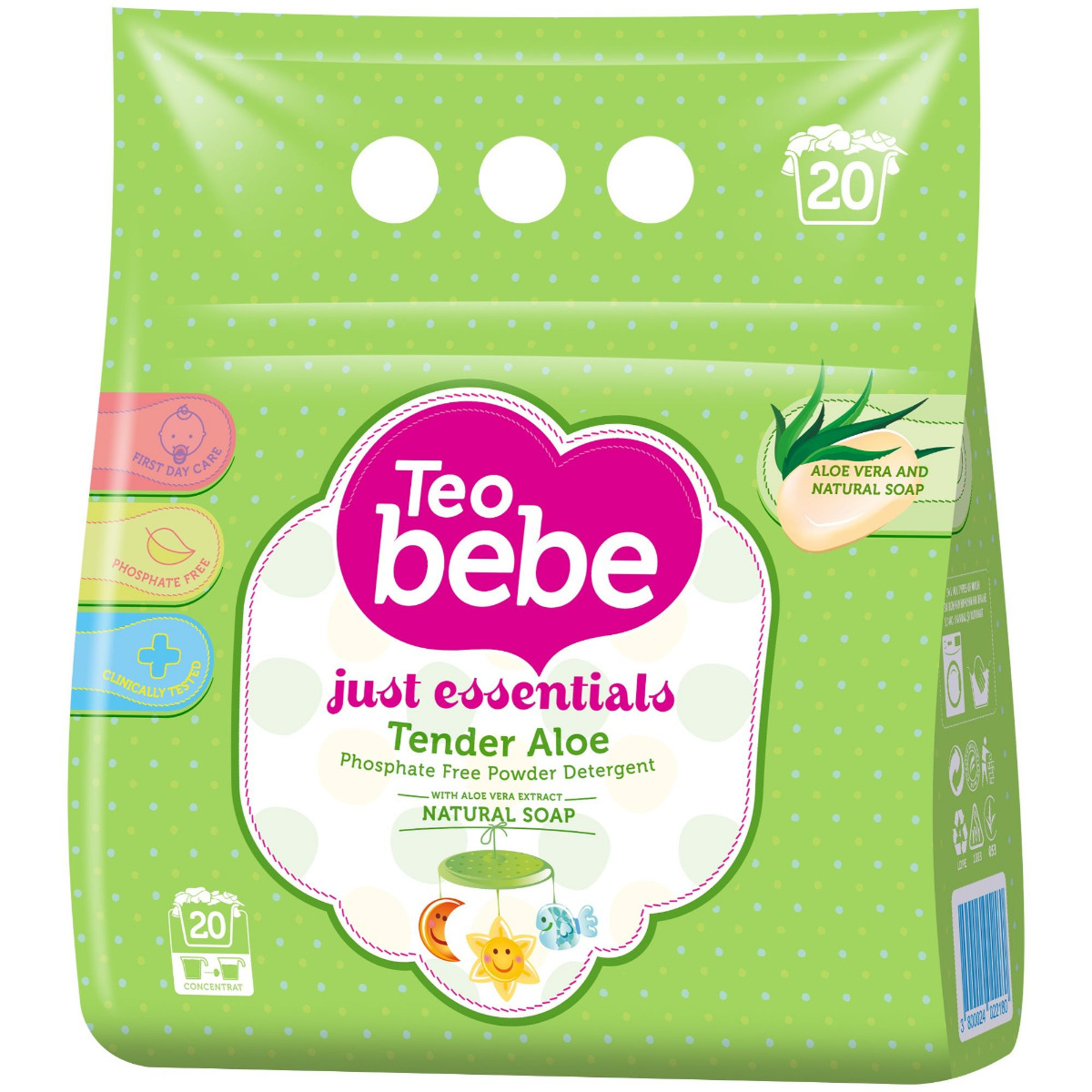 Teo Bebe Just essentials Aloe Vera automat 1.5 kg                                