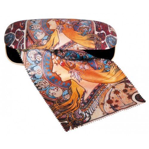 Etui cu textil și protecție ochelari, Art Nouveau