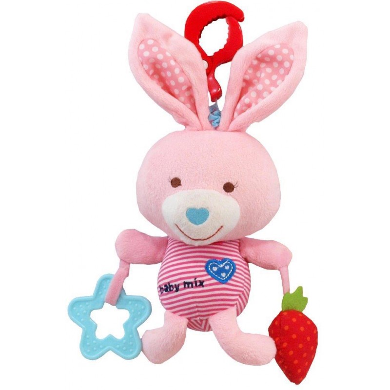 Jucarie muzicala din plus Pink Rabbit