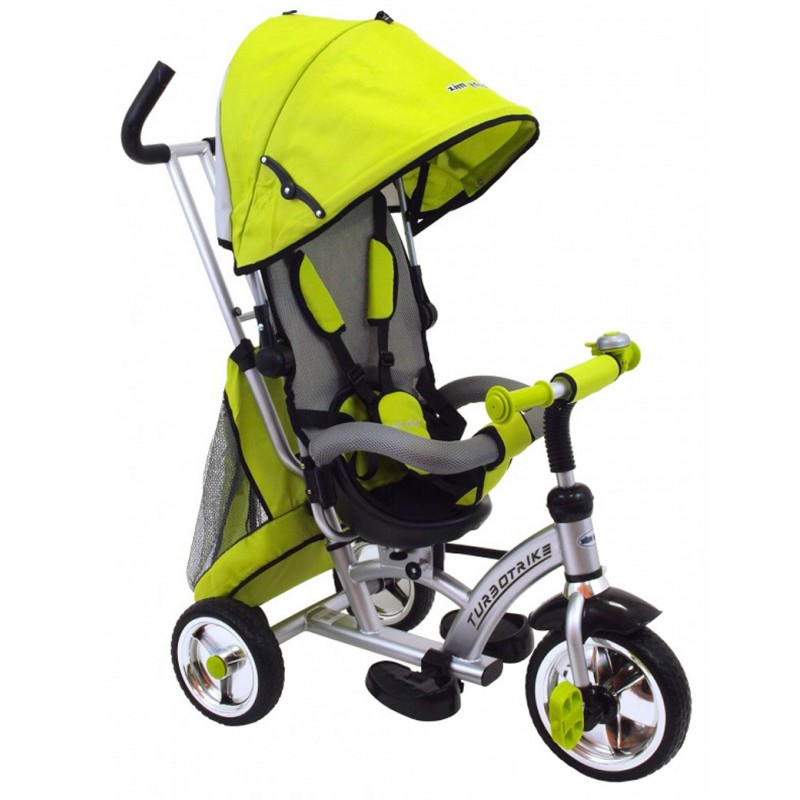 Tricicleta cu sezut reversibil Sunrise Turbo Trike Light Green