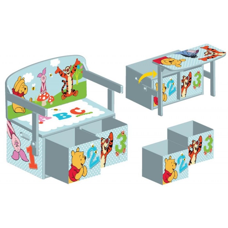 Mobilier 2 in 1 pentru depozitare jucarii Disney Winnie The Pooh image 1