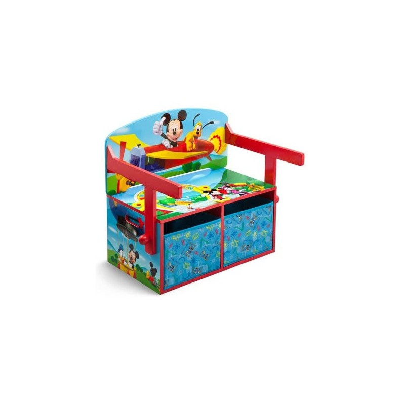 Mobilier 2 in 1 pentru depozitare jucarii Disney Mickey Mouse  