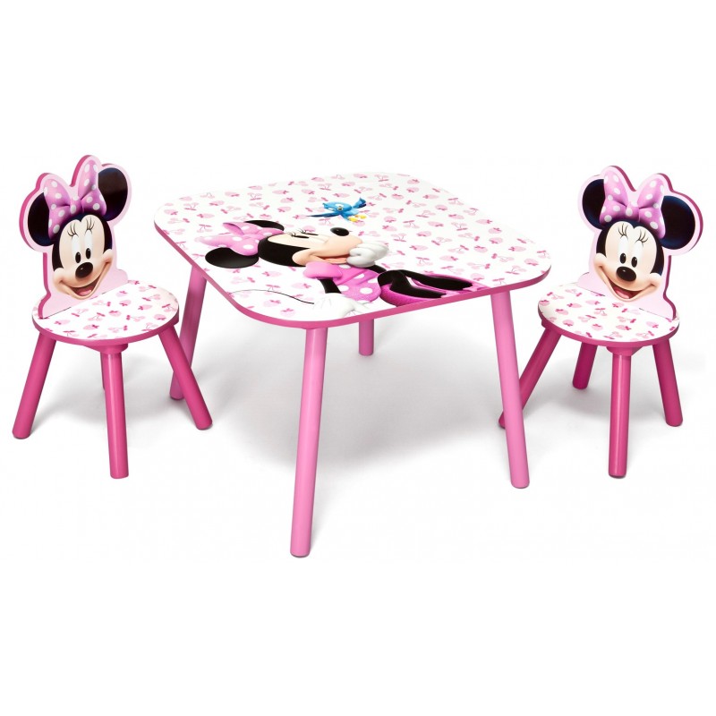 Set masuta si 2 scaunele Disney Minnie Mouse Pink Fruits image 1