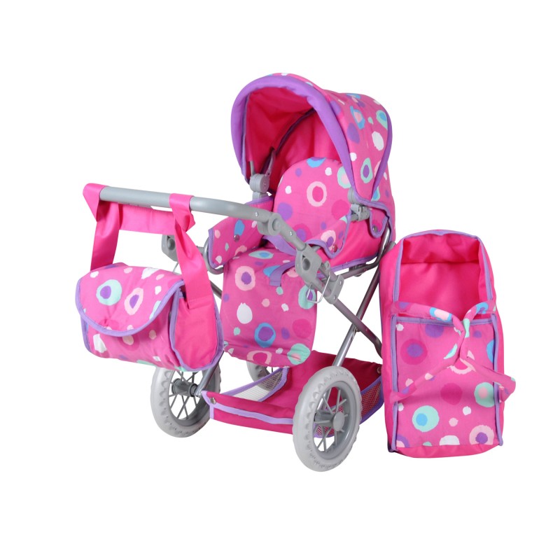 Carucior 2 in 1 pentru papusi Ruby Pink Splash image 1