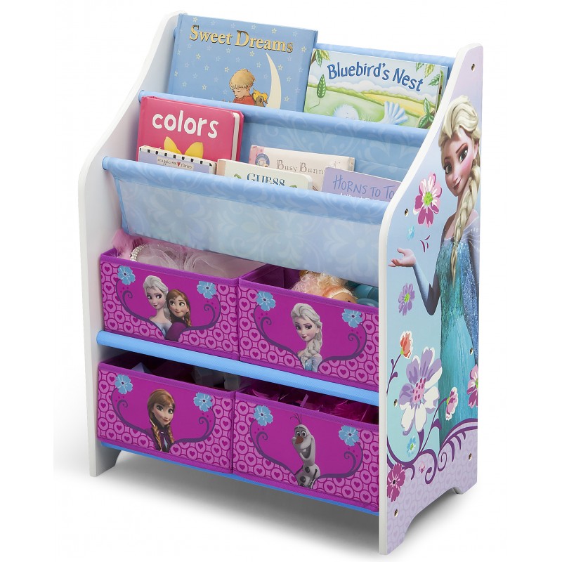 Organizator carti si jucarii cu cadru din lemn Disney Frozen image 1