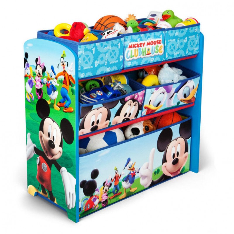 Organizator jucarii cu cadru din lemn Disney Mickey Mouse