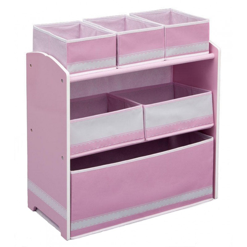 Organizator jucarii cu cadru din lemn Love Girl