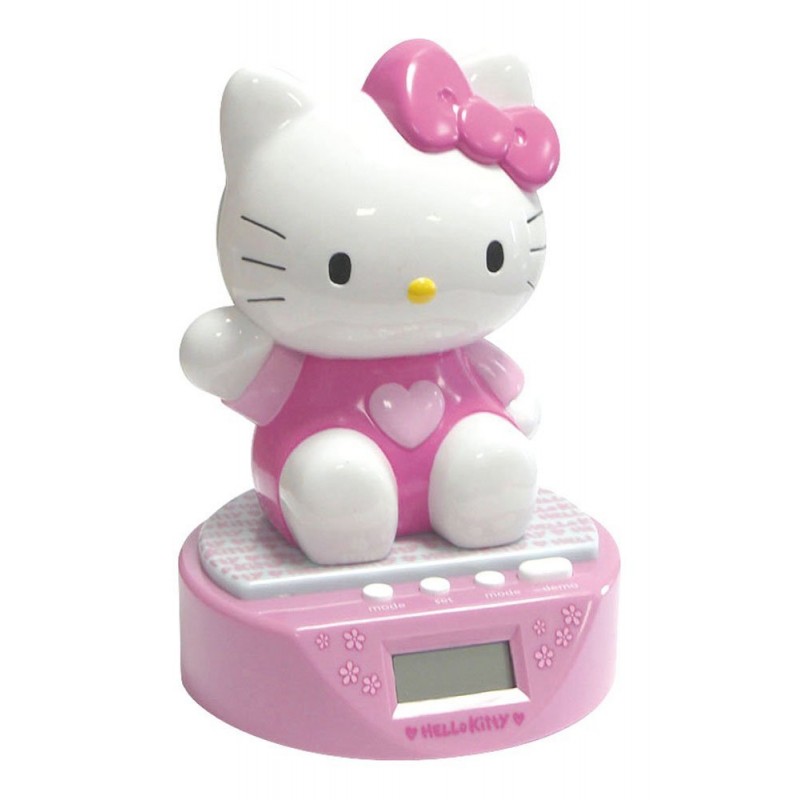 Ceas cu alarma si pusculita Hello Kitty