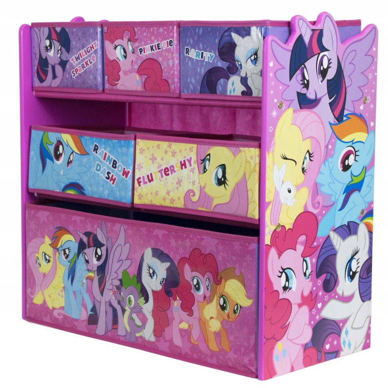 Organizator jucarii cu cadru din lemn My Little Pony